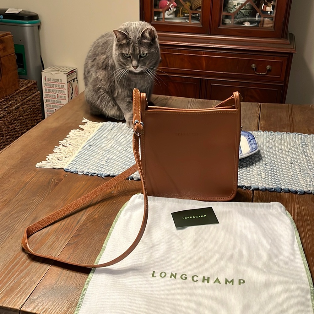 Longchamp Le Foulonne leather crossbody bag